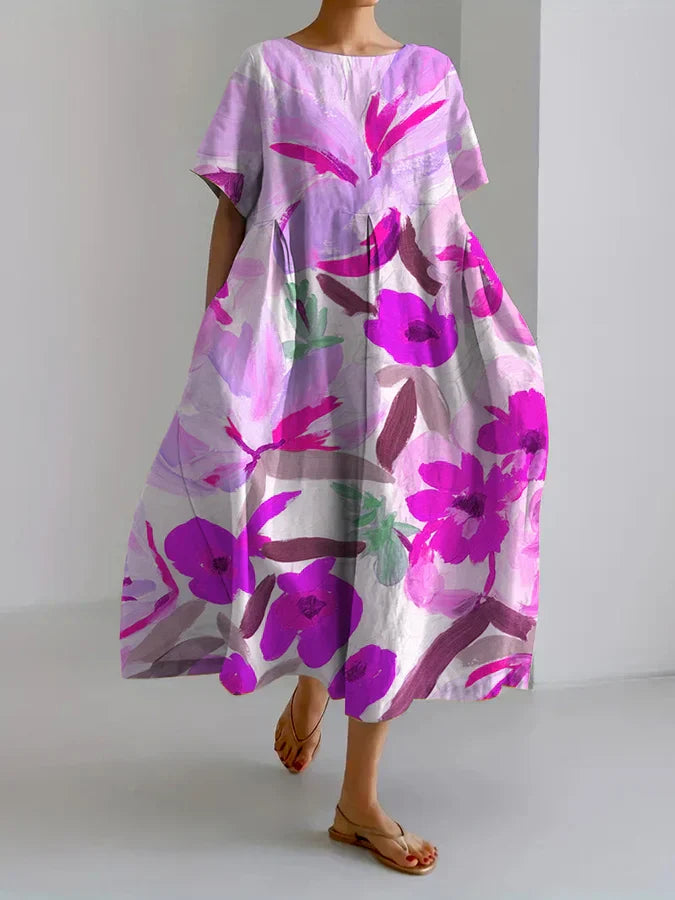 LD | Maxi-jurk met bloemenpatroon Los