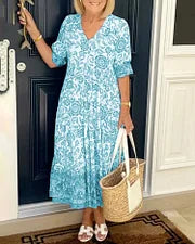 LD | Bohemian jurk met V-hals