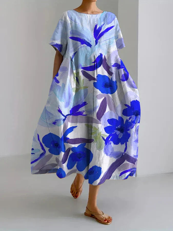 LD | Maxi-jurk met bloemenpatroon Los