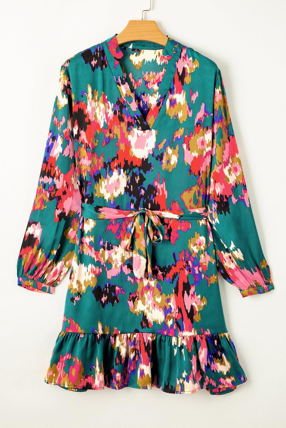 LD | elegante groene mini jurk voor vrouwen