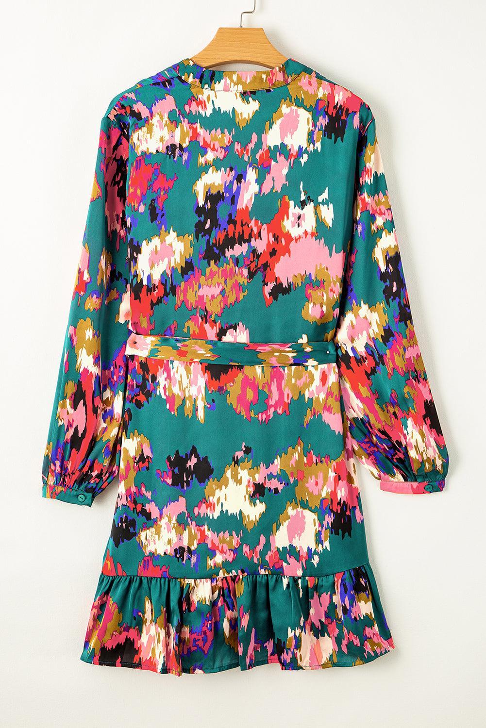 LD | elegante groene mini jurk voor vrouwen