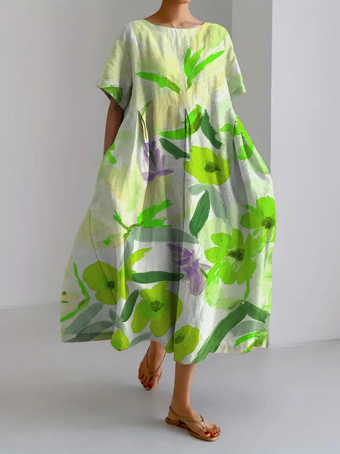 LD | Maxi-jurk met bloemenpatroon Los