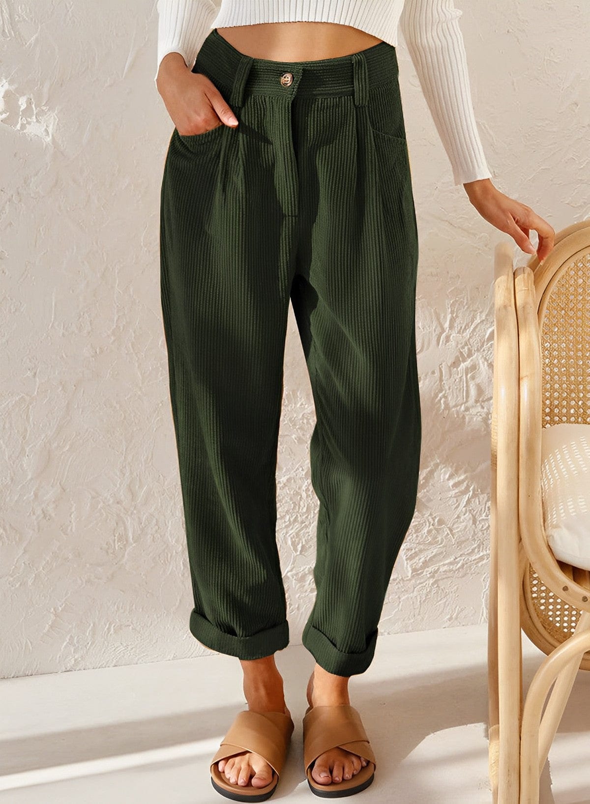 LD | Stijlvolle corduroy broek