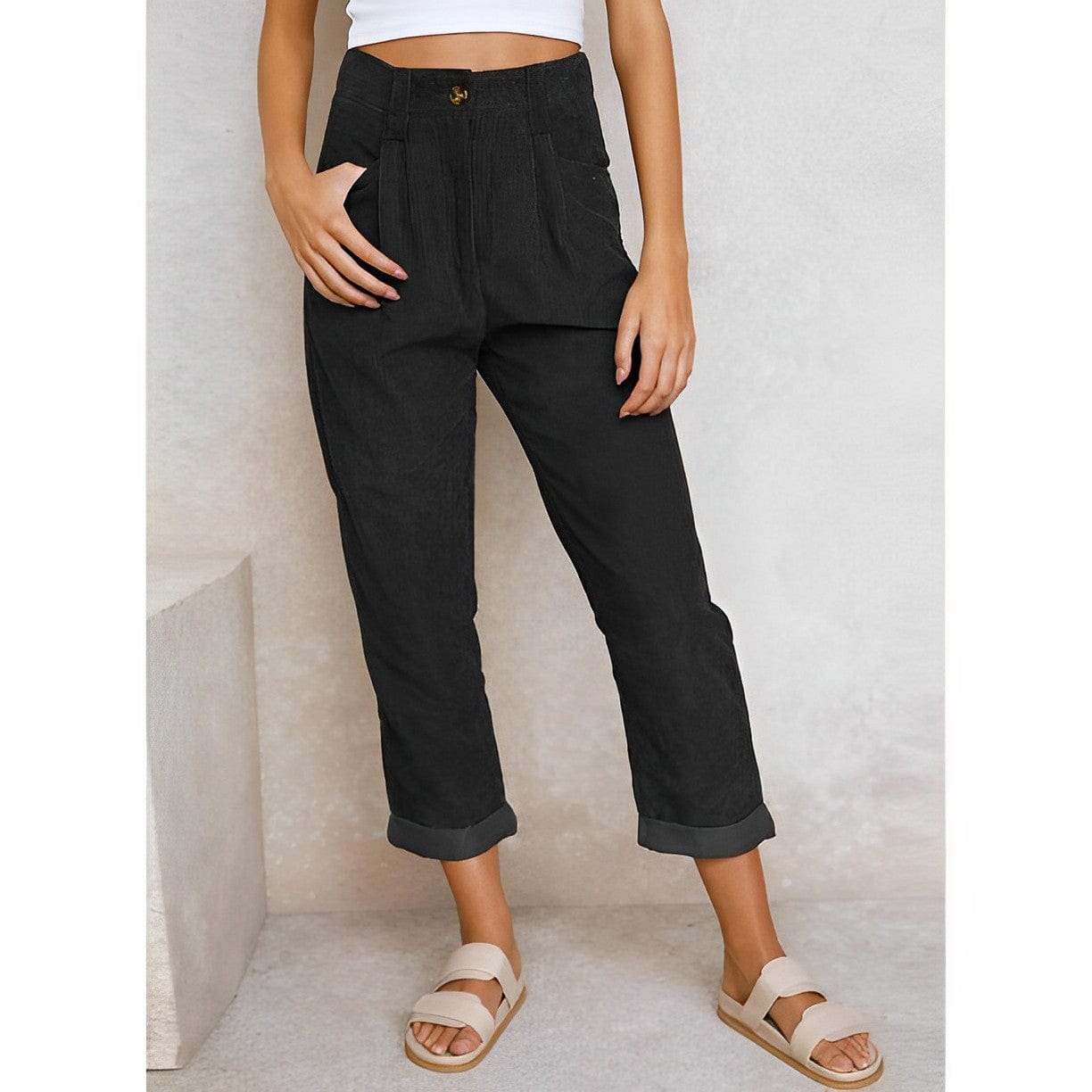LD | Stijlvolle corduroy broek