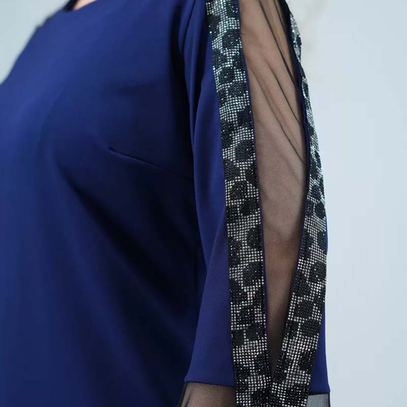 LD | Zwart | Transparante mouwen en kanten details