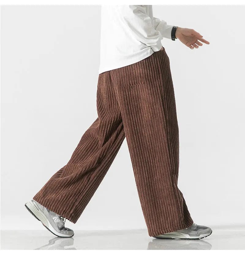 LD | Modieuze oversized corduroy broek