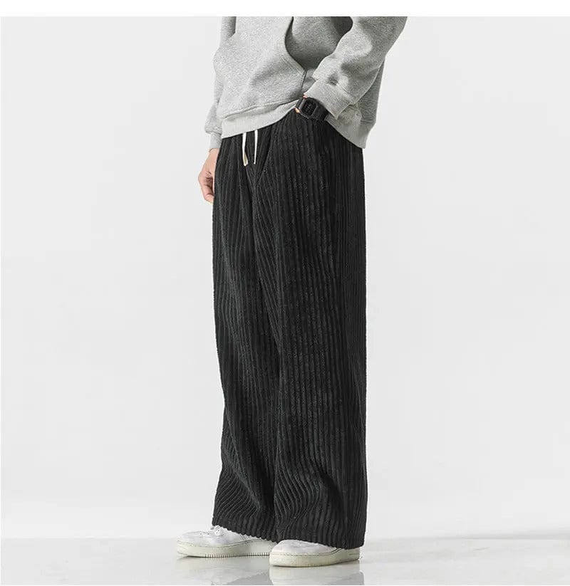 LD | Modieuze oversized corduroy broek