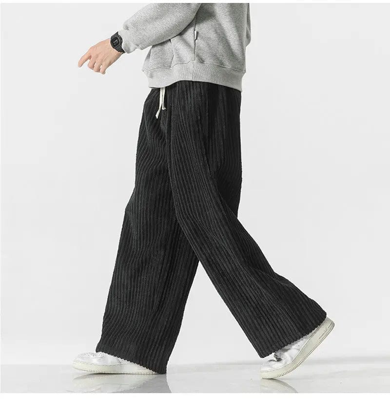 LD | Modieuze oversized corduroy broek