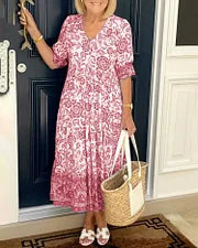LD | Bohemian jurk met V-hals