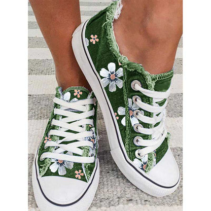 LD | Trainers met bloemenprint