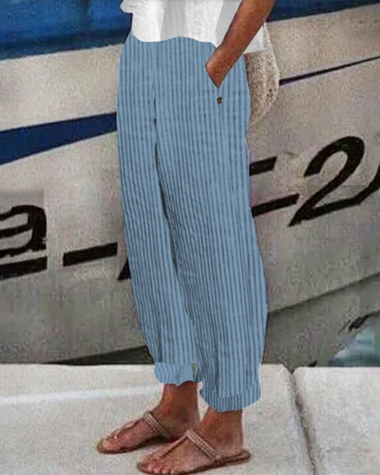 LD | Gestreepte losse broek