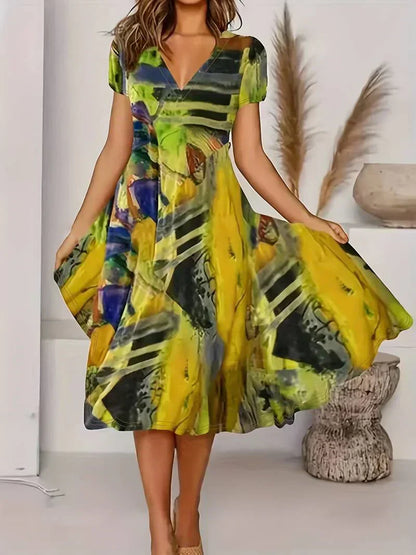 LD | Zomerse boho jurk met V-halslijn