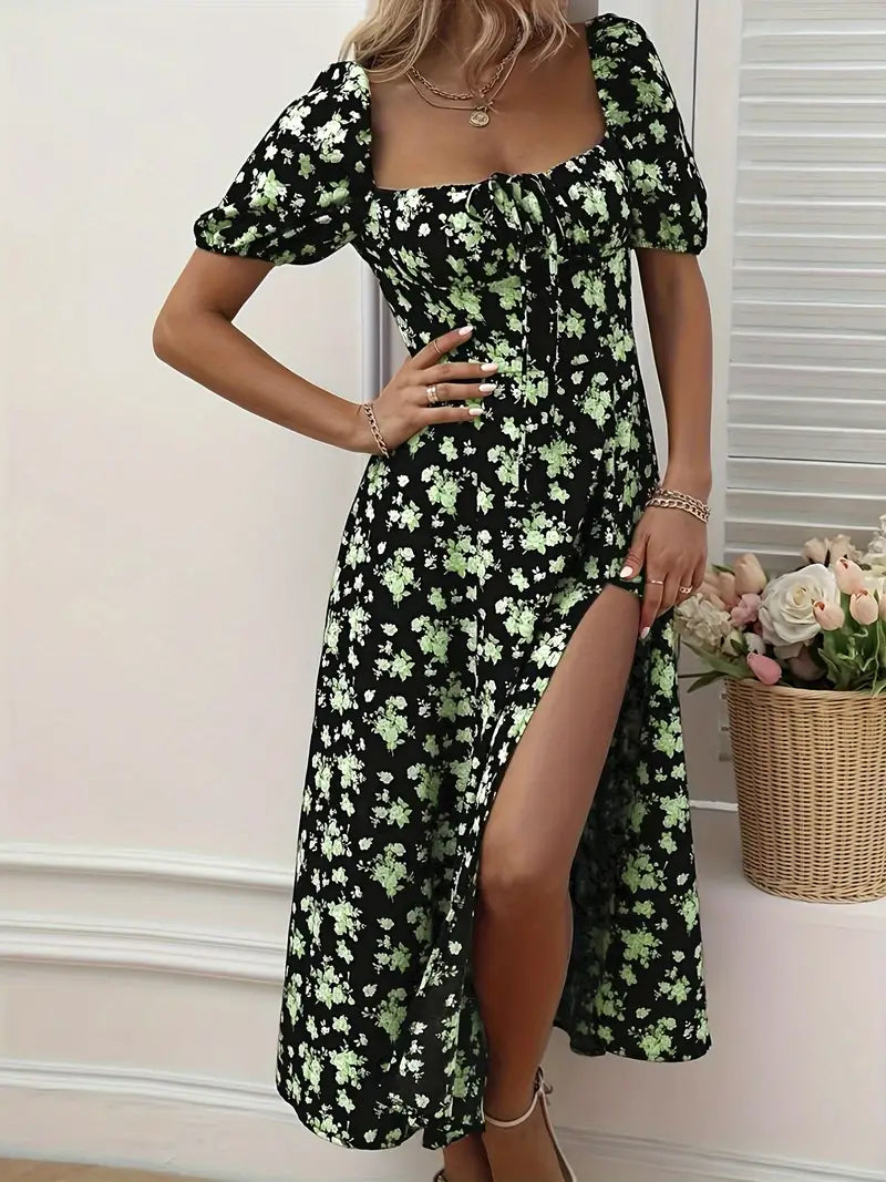 LD | Chique jurk met split voor lente en zomer