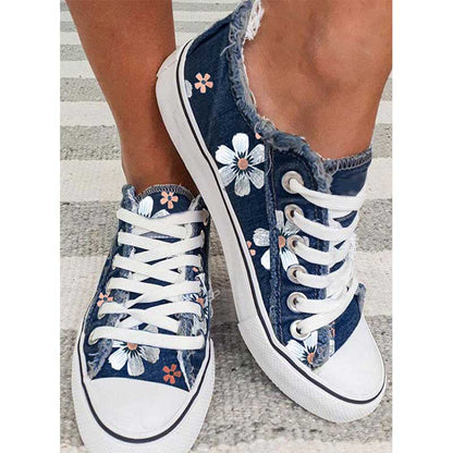 LD | Trainers met bloemenprint