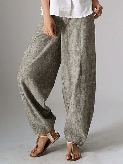LD | Effen, casual, eenvoudige broek