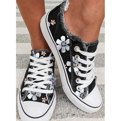 LD | Trainers met bloemenprint