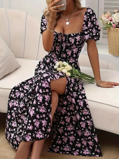 LD | Chique jurk met split voor lente en zomer
