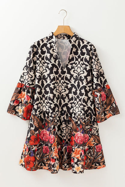 LD | Elegantie met een zwarte damesmini-jurk in een vintage look