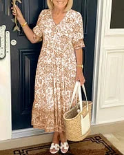 LD | Bohemian jurk met V-hals