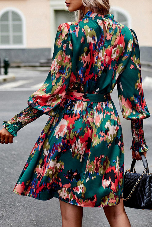 LD | elegante groene mini jurk voor vrouwen