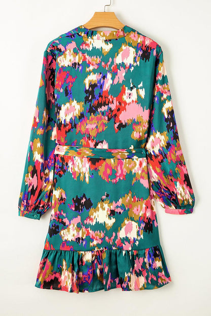 LD | elegante groene mini jurk voor vrouwen