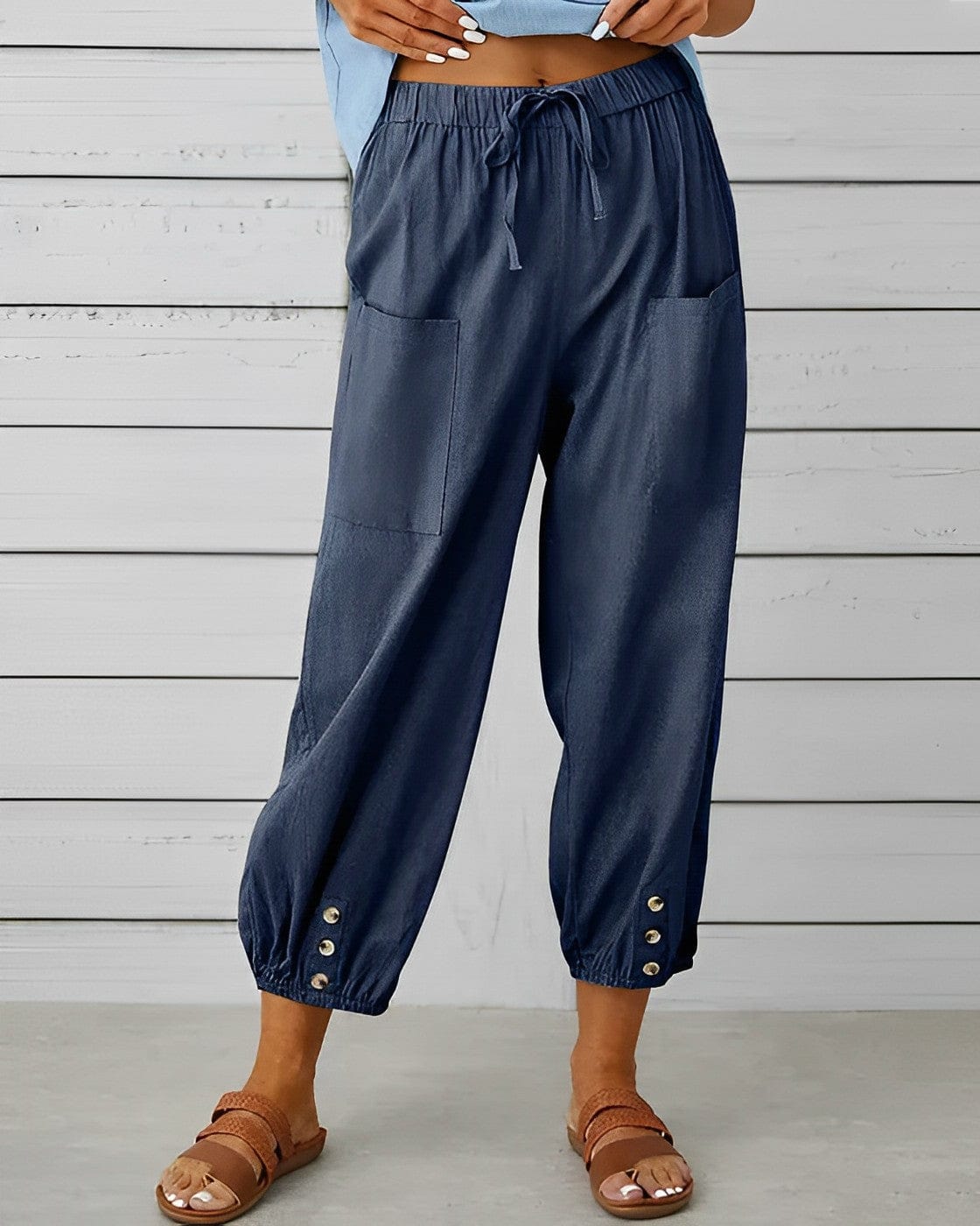 LD | Wijde broek met hoge taille