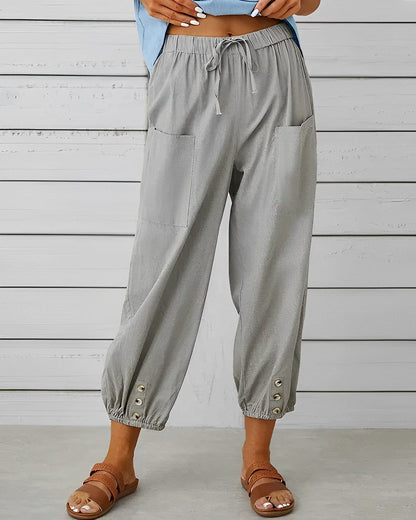 LD | Wijde broek met hoge taille