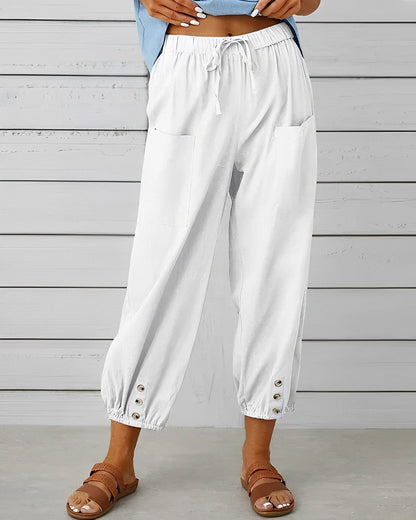 LD | Wijde broek met hoge taille