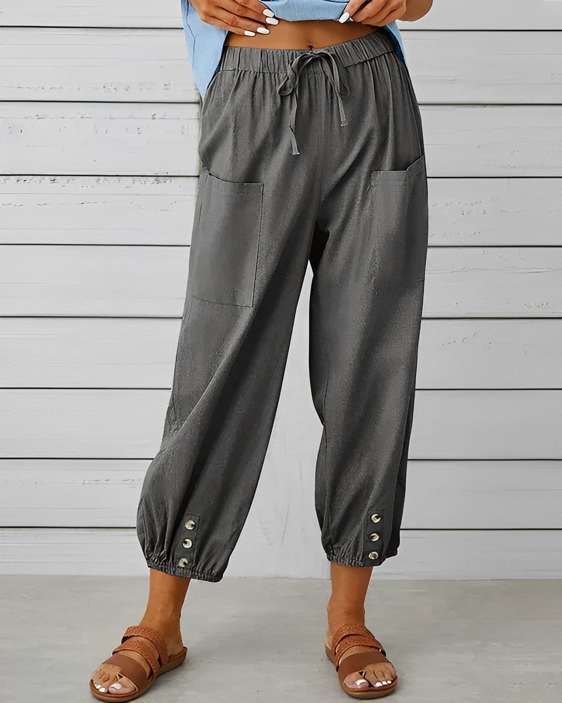 LD | Wijde broek met hoge taille