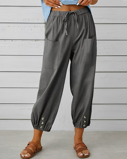 LD | Wijde broek met hoge taille