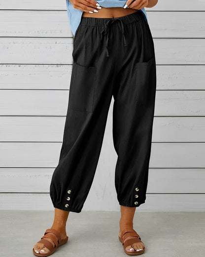 LD | Wijde broek met hoge taille