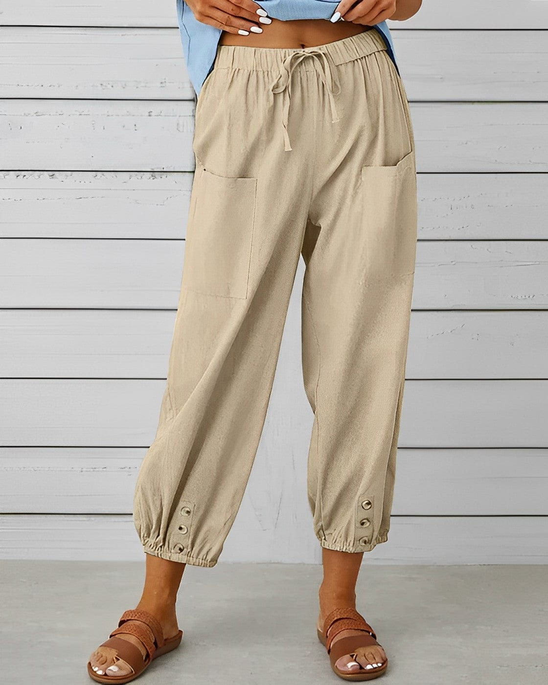 LD | Wijde broek met hoge taille