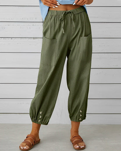 LD | Wijde broek met hoge taille