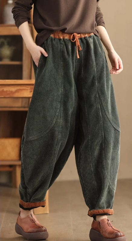 LD | Damesmode corduroy broek