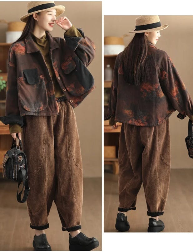 LD | Damesmode corduroy broek
