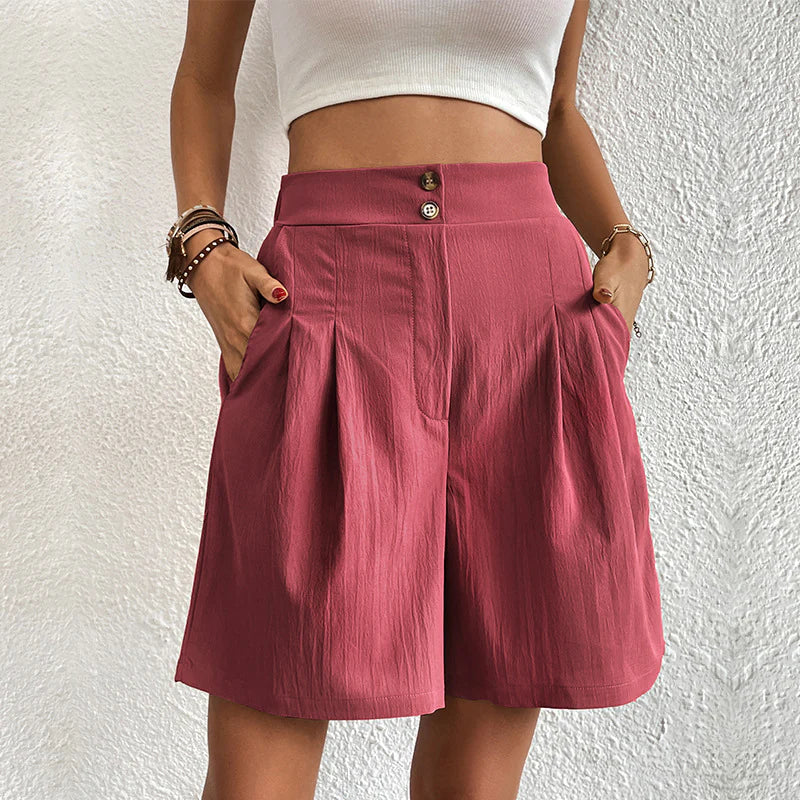 LD | Comfort Korte Broek met Hoge Taille
