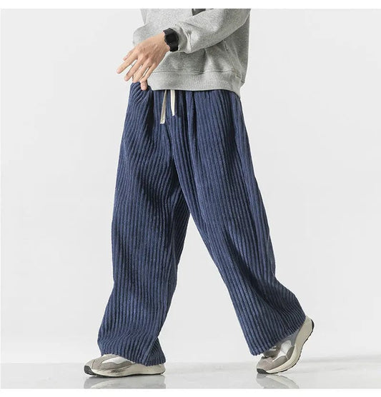 LD | Modieuze oversized corduroy broek