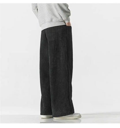 LD | Modieuze oversized corduroy broek
